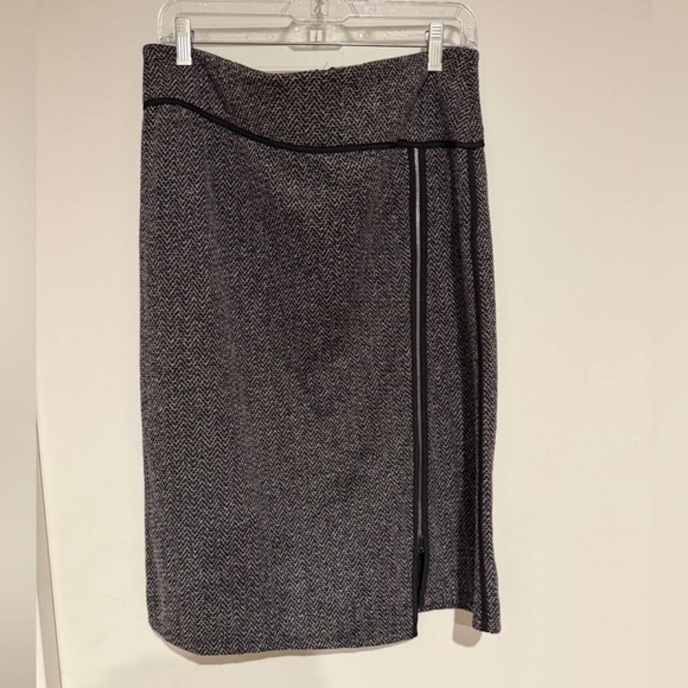 DKNY Monochrome Tweed Skirt